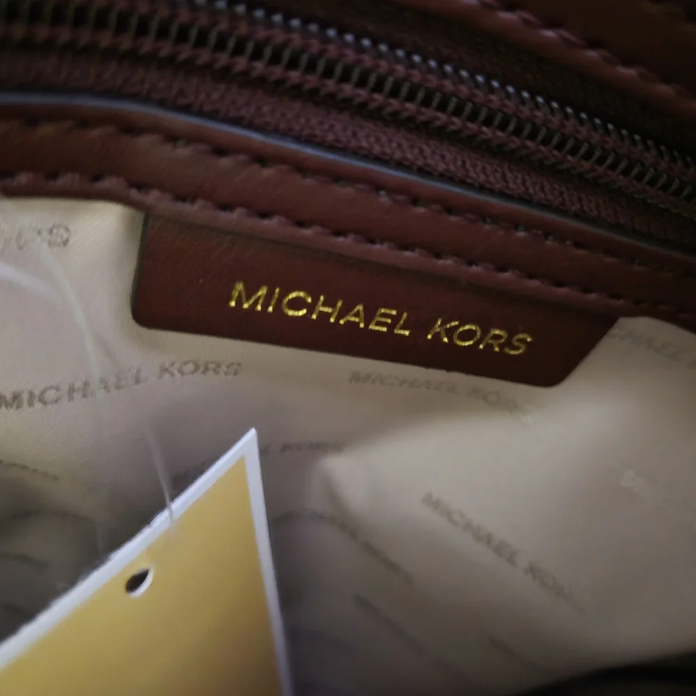 Michael Kors Burgundy Leather Tote Bag
